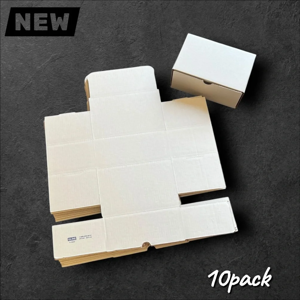 🔴New 10-Pack White Corrugated Mailer Boxes – 9x6x4 in.